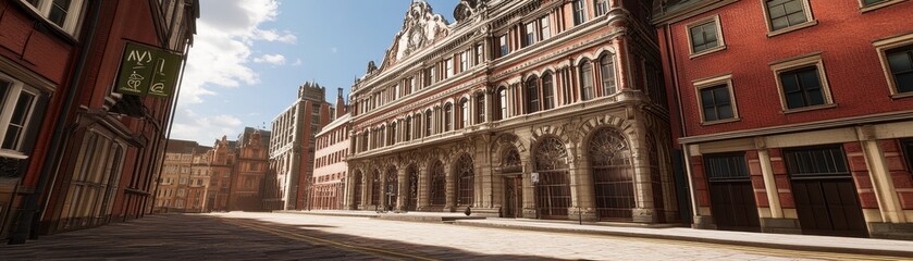 Obraz premium Majestic Renaissance Architecture in Historic European City Square