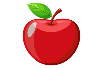 Apple icon isolated vector illustration
