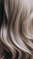 Fototapeta premium Soft, wavy hair in beautiful light color