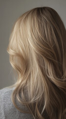 Obraz premium Soft, flowing hair with beautiful blonde hue