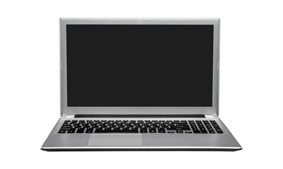 Fototapeta premium laptop isolated on white background, Modern computer, screen