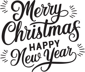  merry christmas and happy new year banner,poster, template vector image