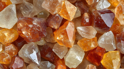 A collection of colorful crystals and gemstones.