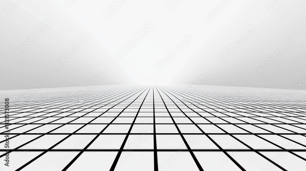 Poster a simple and elegant design of straight lines forming a grid-like pattern, with fine spacing, on a p