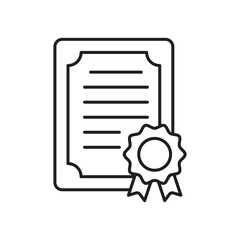 Diploma icon vector isolated.