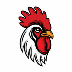 Rooster Head Mascot vector and Graphic illustration.