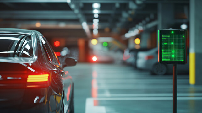 AI-integrated cameras scanning license plates for secure parking areas.AI-integrated cameras scanning license plates for secure parking areas.