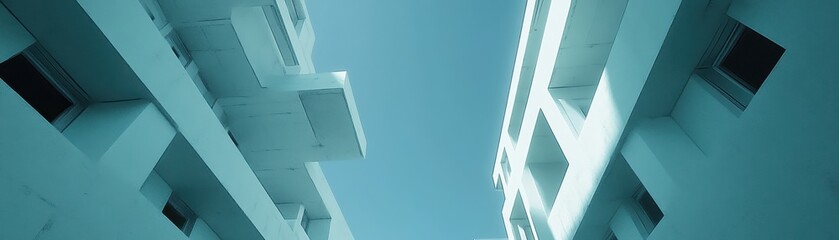 Obraz premium Captivating Architectural Geometry: A Minimalist Masterpiece