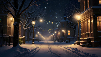 Fototapeta premium street at night