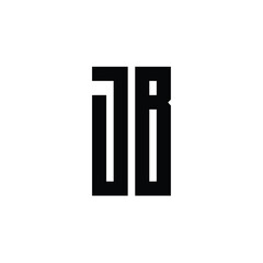 JB monogram logo design letter text name symbol monochrome logotype alphabet character simple logo