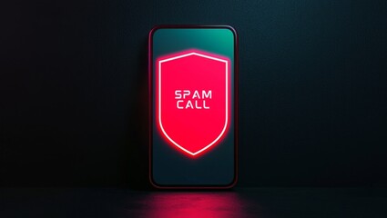 Privacy Focused Phone Displaying Spam Call Blocker Interface