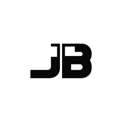 JB monogram logo design letter text name symbol monochrome logotype alphabet character simple logo