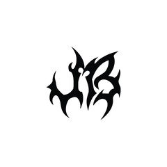 JB monogram logo design letter text name symbol monochrome logotype alphabet character simple logo