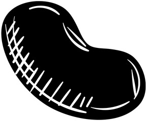 food illustration vegetable silhouette protein logo grain icon seed outline raw bean healthy red dry legume natural nutrition vegetarian shape and vector graphic background