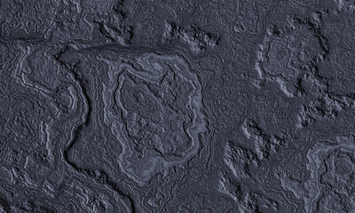 Naklejka premium Abstract cooled volcanic lava background. Black basaltic rock surface