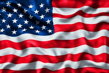 Fototapeta premium Illustration of the USA national flag