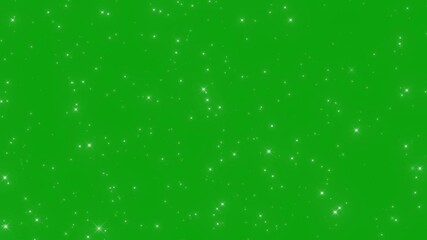 Glitter sparkle animated green screen, 3D Animation, Ultra High Definition, 4k video. White shining dust light. Bokeh light lights effect background. Concept: Christmas, party, celebrate, birthday