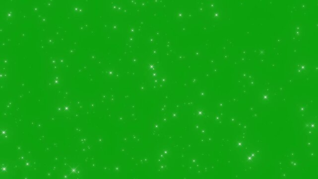 Glitter sparkle animated green screen, 3D Animation, Ultra High Definition, 4k video. White shining dust light. Bokeh light lights effect background. Concept: Christmas, party, celebrate, birthday