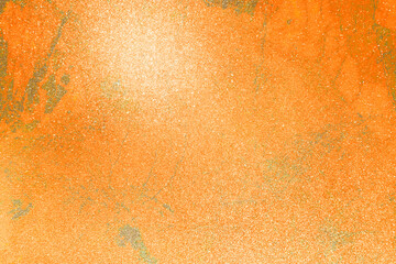 Color gradient dark grainy background, orange gold yellow vibrant abstract on black, noise texture effect