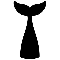 Mermaid Tail Isolated On White