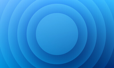 3d blue concentric circle pattern background