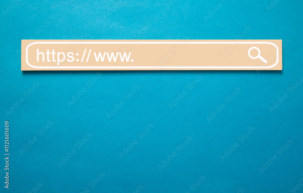 Canvas Prints https address. internet search concept