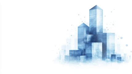 Fototapeta premium Corporate Resilience and Robust Strategy in Urban Building Development and Design Concept