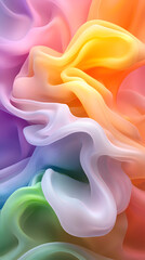 Vibrant neon abstract wallpaper digital art colorful background smooth textures modern aesthetic high-resolution design
