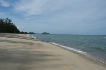 Fototapeta premium Sandy beach and sea for background