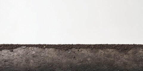 Rich Dark Brown Soil Texture Earth Cross Section Agriculture Background