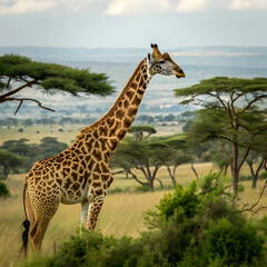 Obraz premium giraffe in the wild