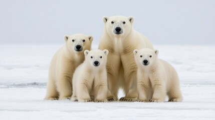 Arctic wildlife highlighted by stunning in the icy habitata glimpse into the fragile ecosystem