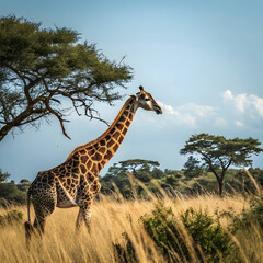 Fototapeta premium giraffe in the wild