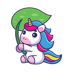 Cute Unicorn Cartoon Character Design