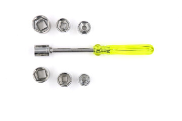 screwdriver and screws