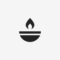Diya Lamp Icon
