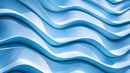 Fototapeta premium Abstract blue wave pattern in modern design