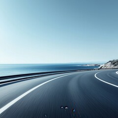 Outdoor road traffic and sky background