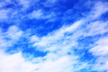 青空とふわふわとした白い雲