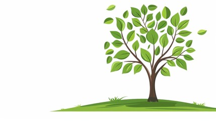 Obraz premium Simplified Illustrations for Environmental Awareness