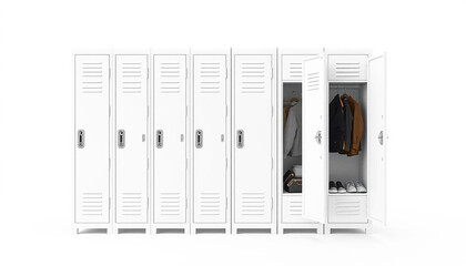 Premium Travel Locker HD Image Set Against White Background