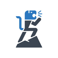 Mountain Lion Warning Icon