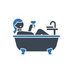 Leisure Bath Time Icon