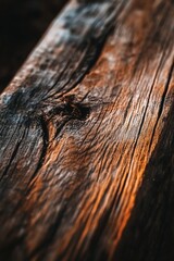 Obraz premium Close-Up of Rustic Wooden Plank with Textured Surface and Natural Patterns | Perfect for Home Decor, Crafts, and Nature-Inspired Designs