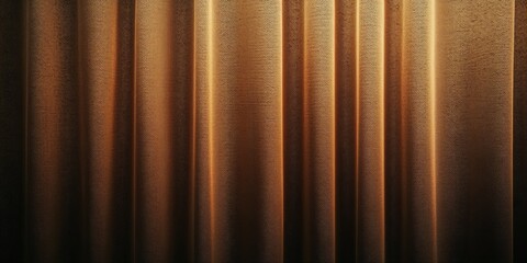 Obraz premium A minimalistic stock background featuring elegant, draped fabric with a geometric pattern in warm brown tones