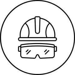 Fototapeta premium Safety Glasses Icon