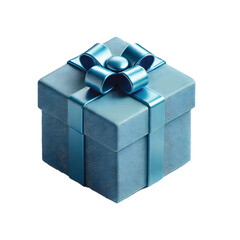 Cyan gift box