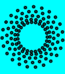 abstract background with circles.