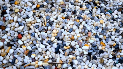 Small stones for background. Stone decoration.