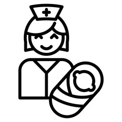 midwifery single icon
